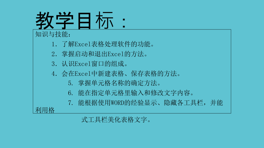 五级上册信息技术认识EXCEL重庆大学.ppt_第2页
