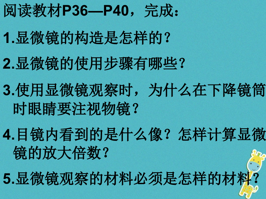 七年级生物上册第二单元第一章第一节练习使用显微镜讲义新人教版.ppt_第2页