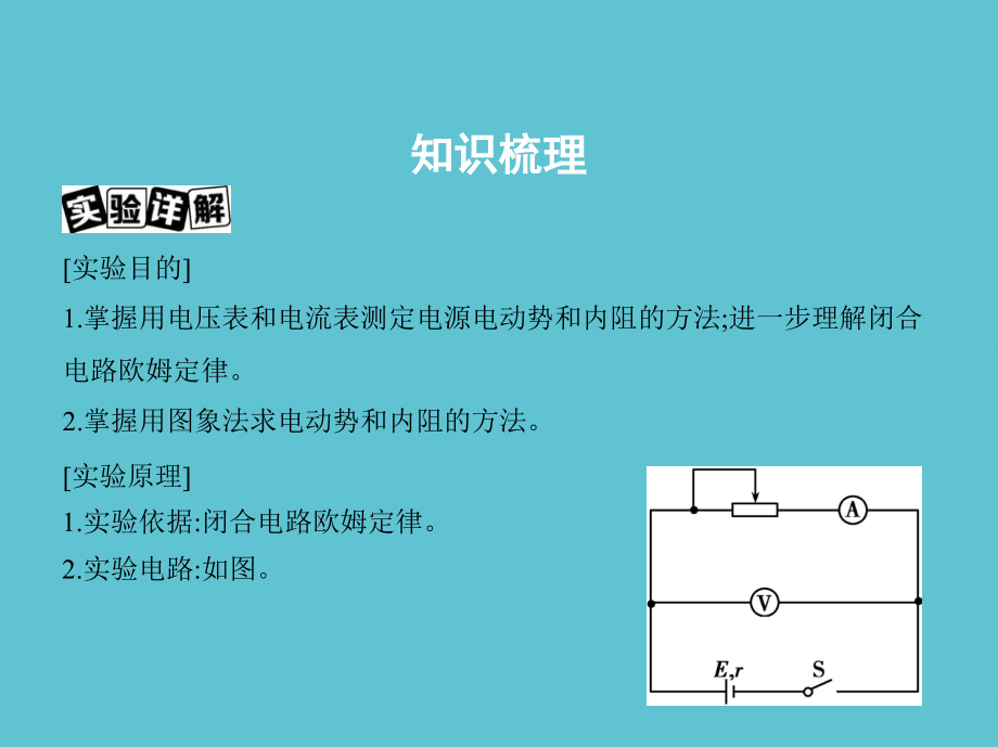 高考物理大一轮复习-第七章--实验九-测定电源的电动势和内阻.ppt_第2页