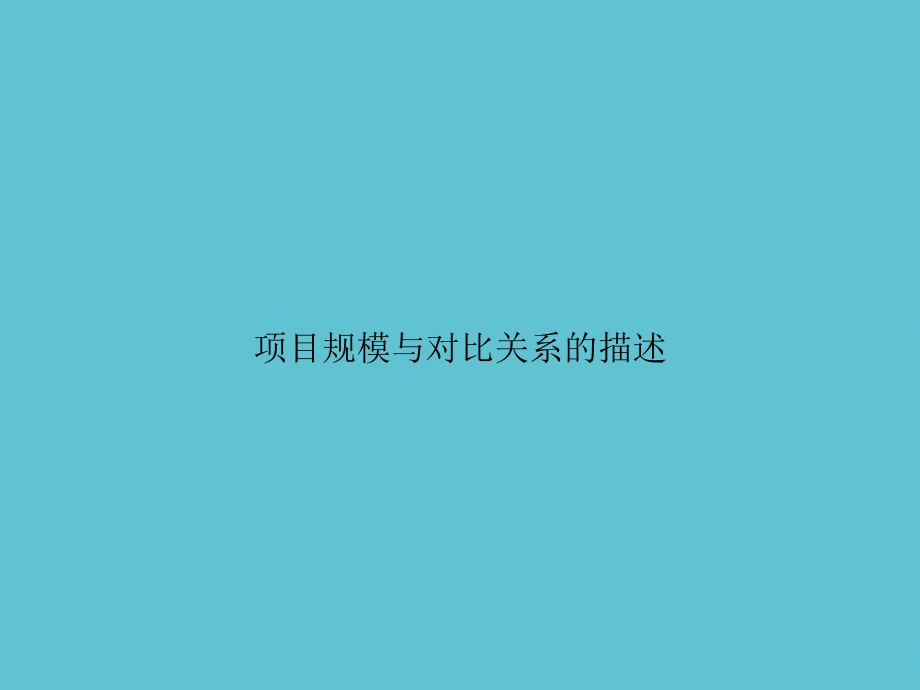 项目规模与对比关系的描述.ppt_第1页