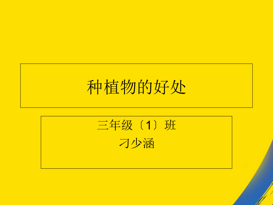 种植物的好处.ppt_第1页