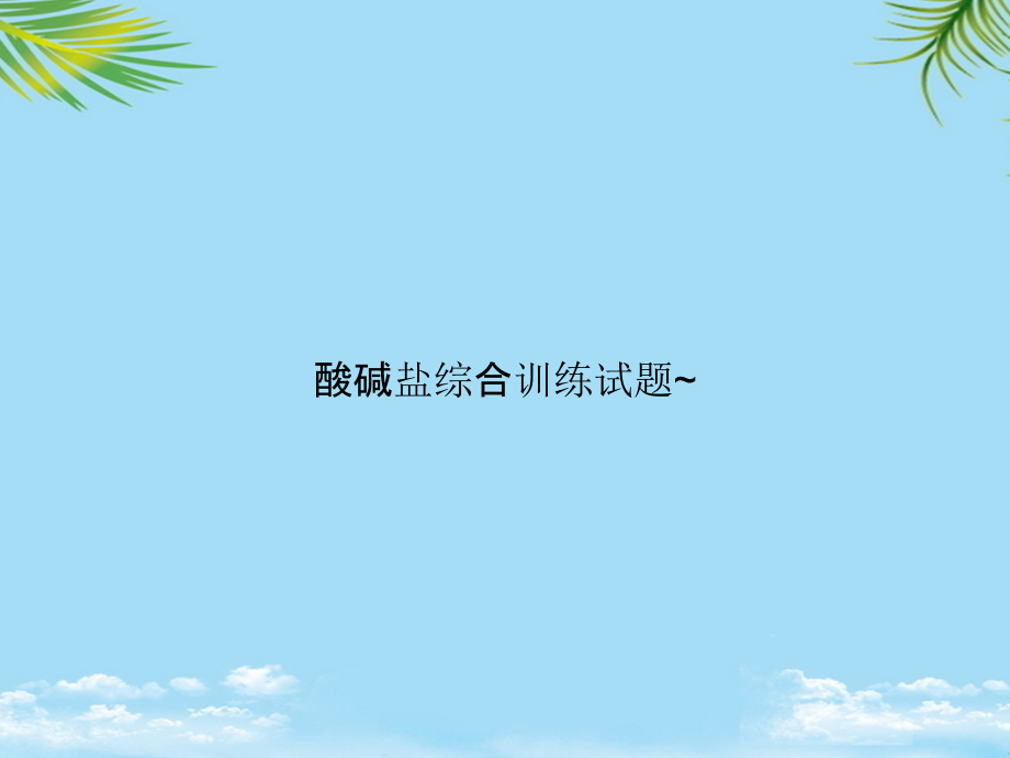 酸碱盐综合训练试题.ppt_第1页