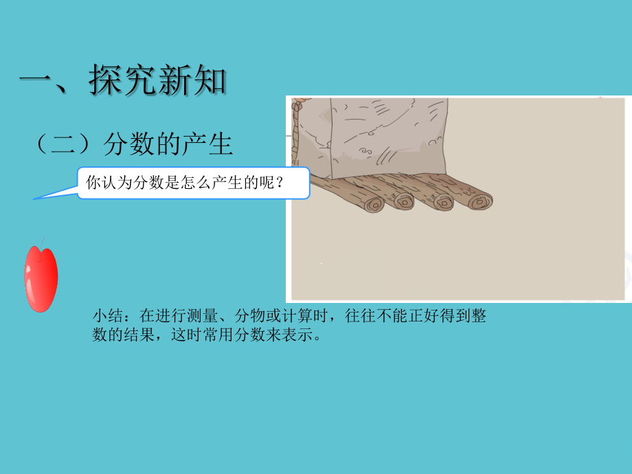 五年级下册数学第四单元分数的产生及意义.ppt_第2页