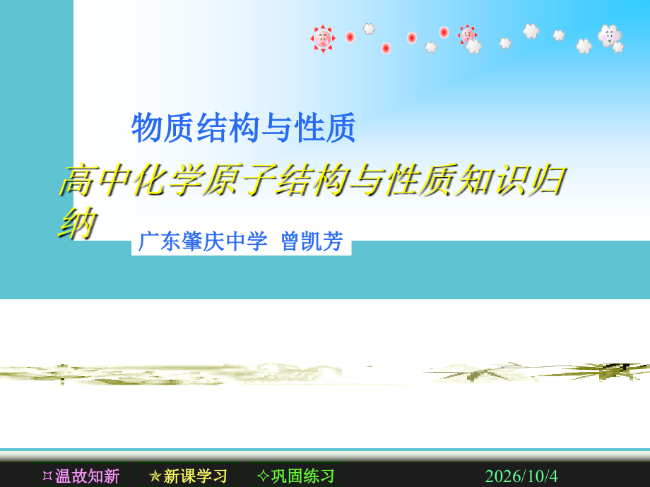 高中化学原子结构与性质知识归纳.ppt_第1页