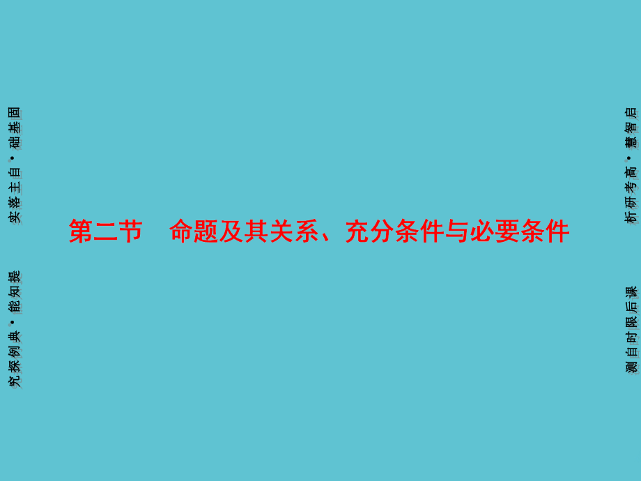 高考数学一轮复习---命题及其关系充分条件与必要条件-理-苏教版.ppt_第2页