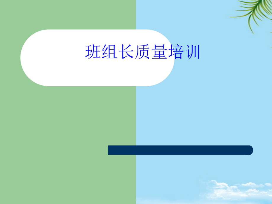 公司内部班组长质量培训教材课件.ppt_第1页