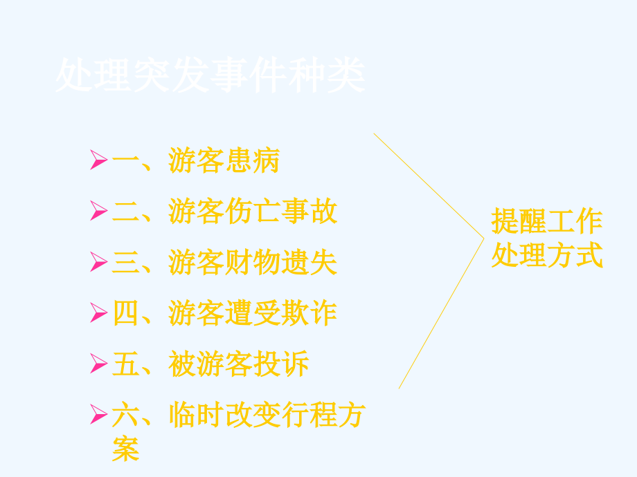 实训项目八九十十一导游服务中常见突发事故处理.ppt_第2页