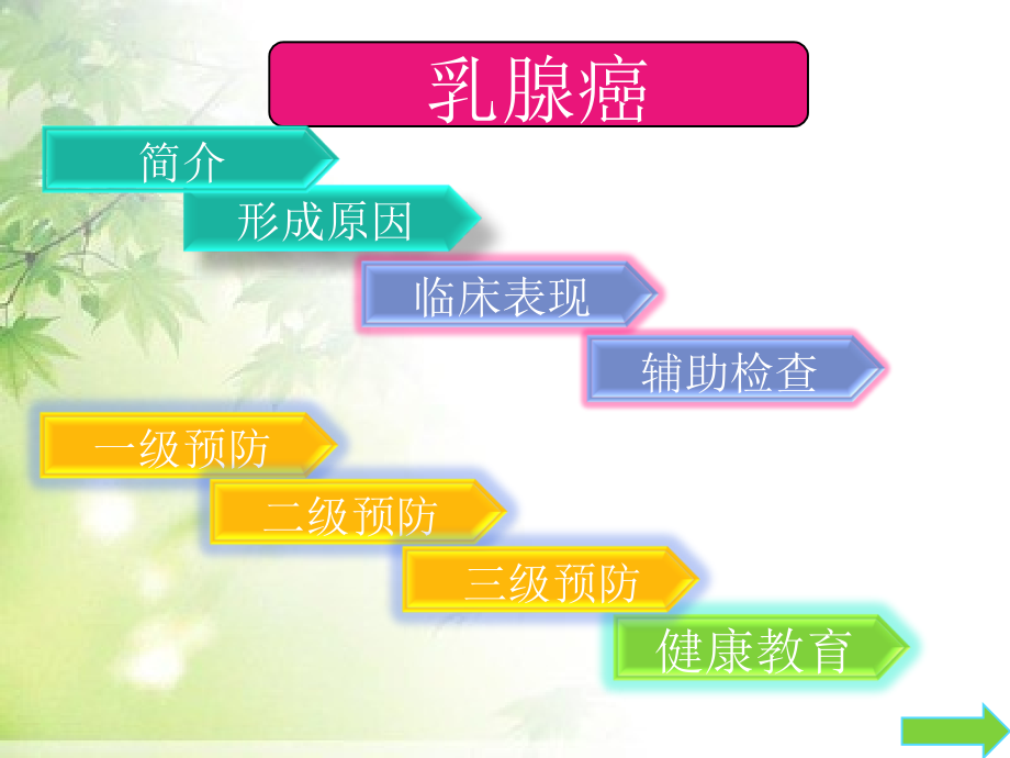 医学乳腺癌健康教育讲解.ppt_第2页