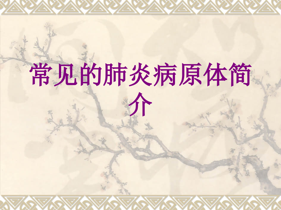 医学常见的肺炎病原体简介.ppt_第1页