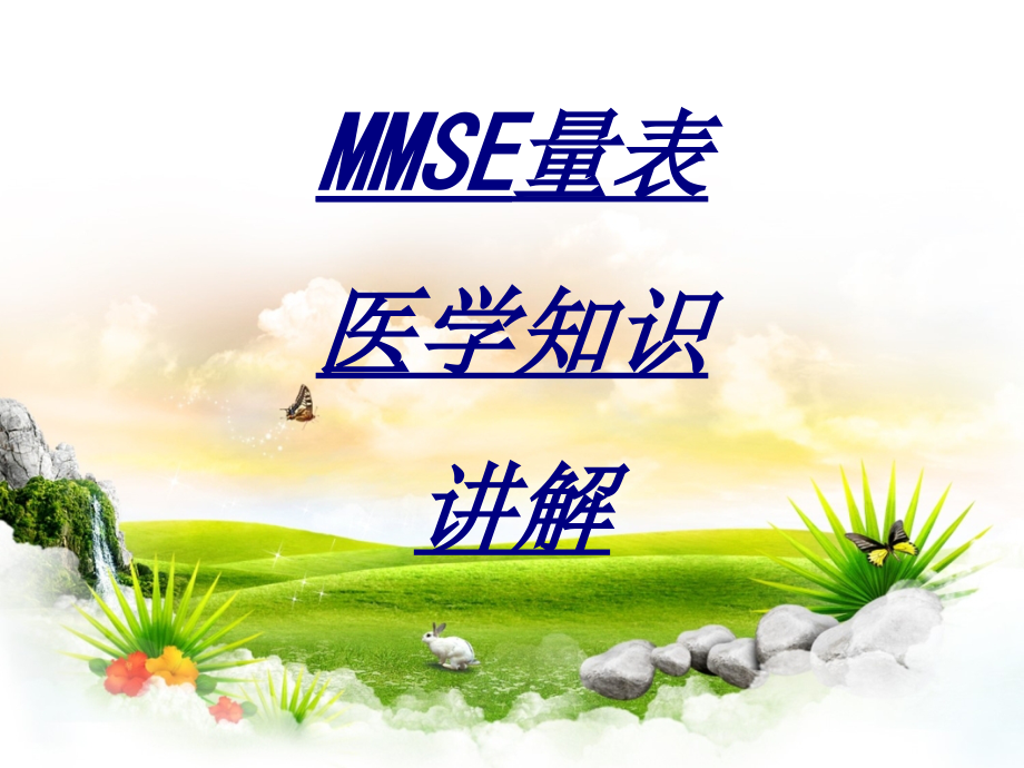 MMSE量表医学知识讲解.ppt_第1页