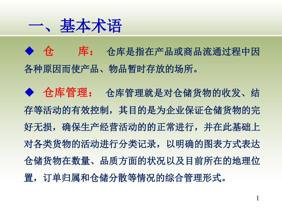 仓库管理基础知识-适合生产企业仓管员培训的PPT文稿.ppt_第2页