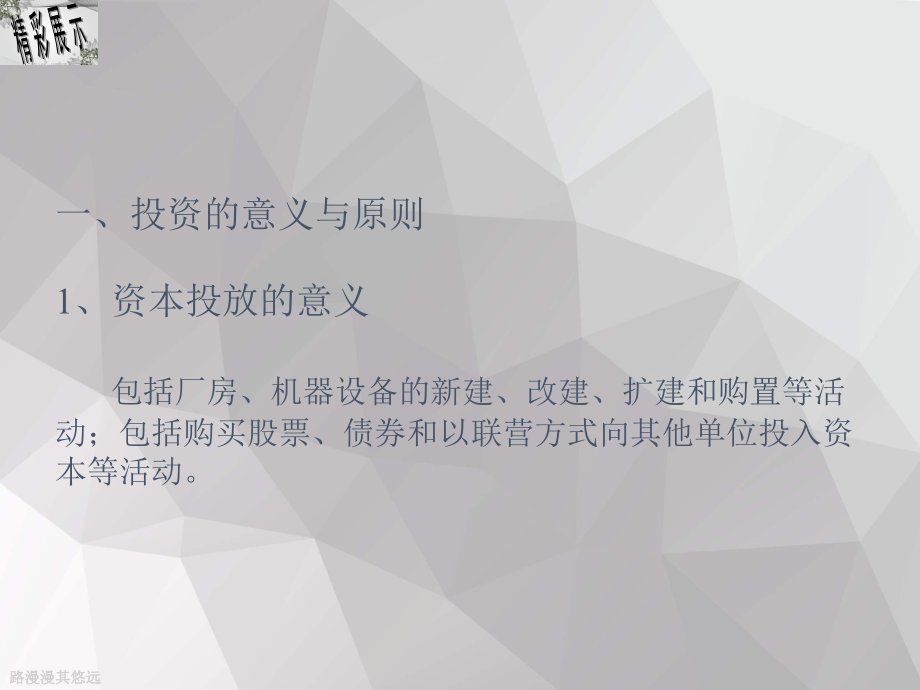 资本投放的原则与经营.ppt_第2页