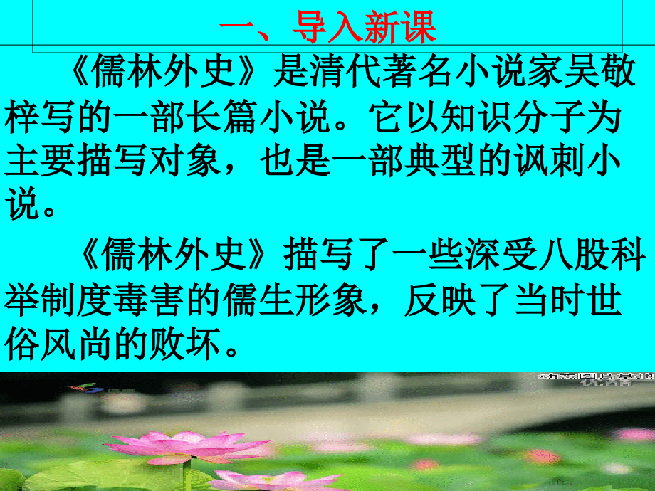 《名著导读：儒林外史讽刺作品的阅读》.ppt_第1页