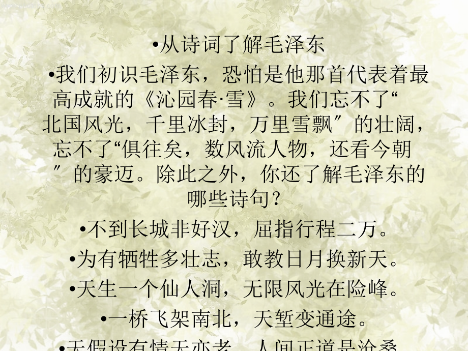 《沁园春·长沙》ppt课件(22页).ppt_第2页