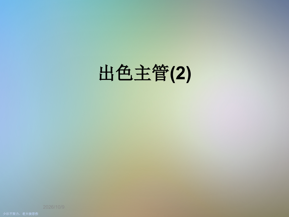 出色主管(2).ppt_第1页