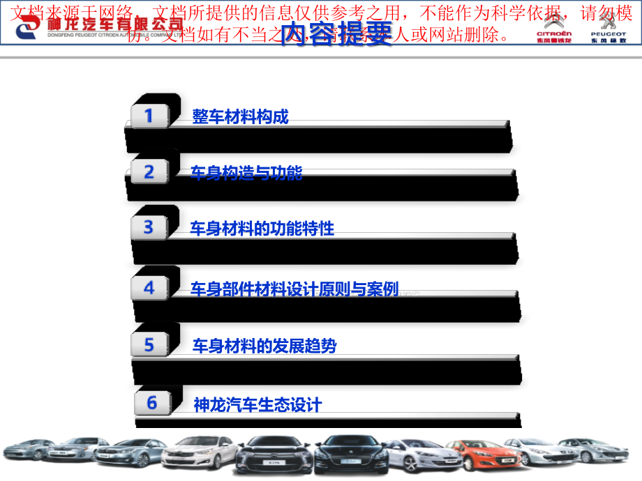 汽车车身结构和材料设计专业知识讲座.ppt_第1页