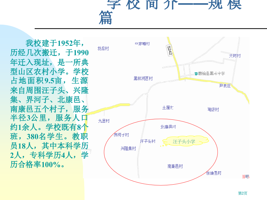汪子头小学简介公开课一等奖优质课大赛微课获奖课件.pptx_第2页