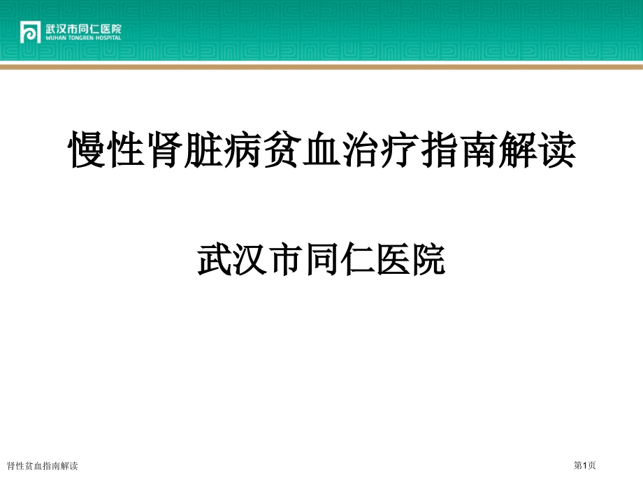 肾性贫血指南解读专家讲座.pptx_第1页