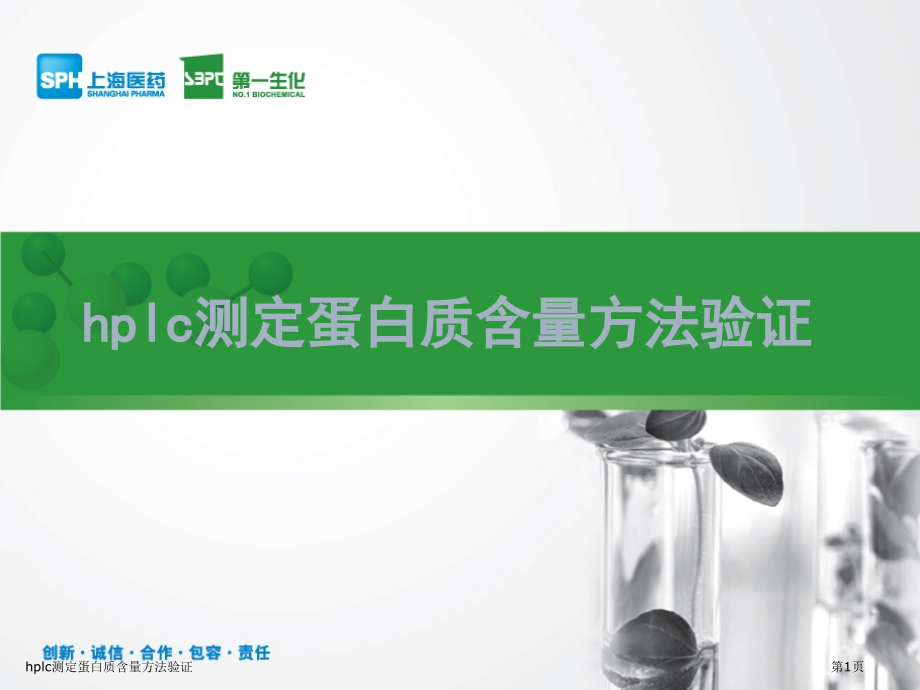 hplc测定蛋白质含量方法验证.pptx_第1页
