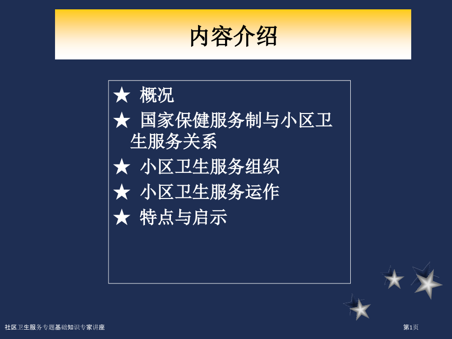 社区卫生服务专题基础知识.pptx_第1页