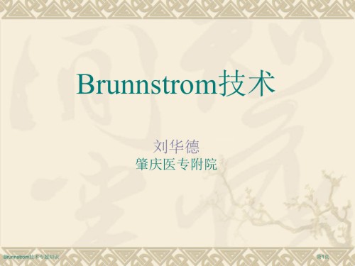 Brunnstrom技术专题知识.pptx