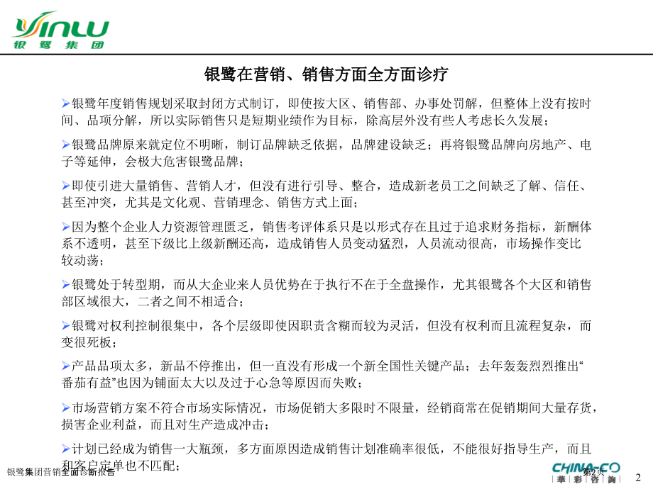 银鹭集团营销全面诊断报告.pptx_第2页