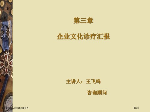 企业文化与人力资源诊断报告.pptx