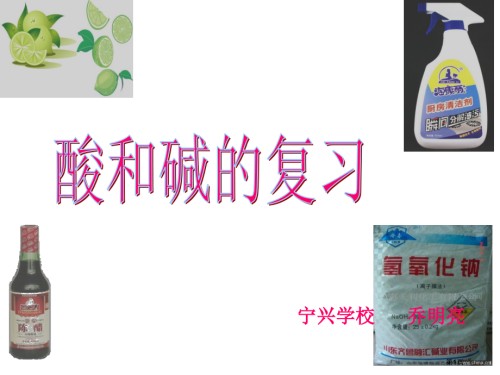 宁兴学校乔明亮初三年级化学第十单元常见的酸与碱复习课.pptx