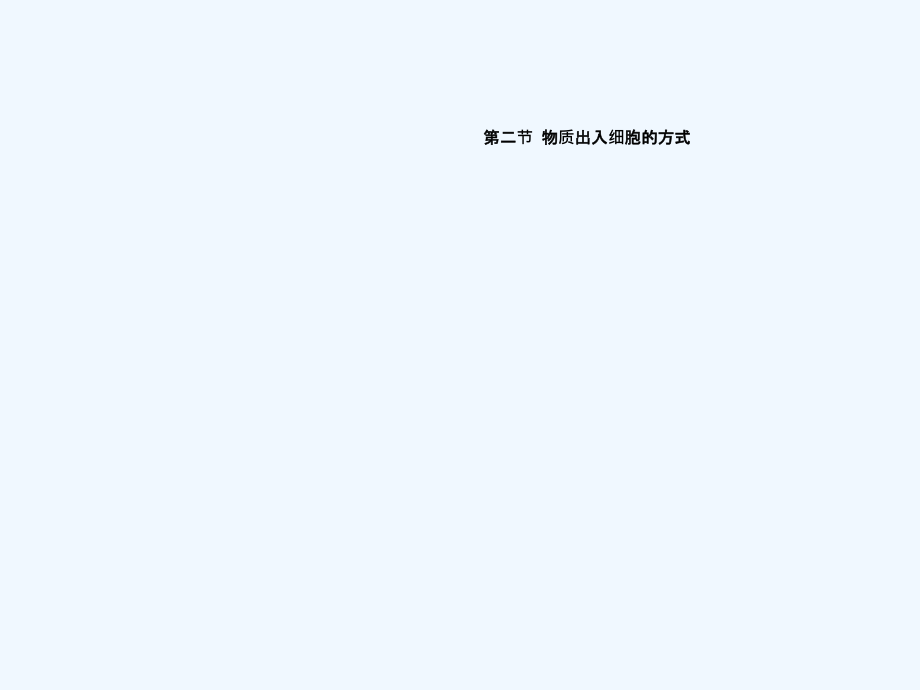 物质出入细胞的方式上课.ppt_第1页