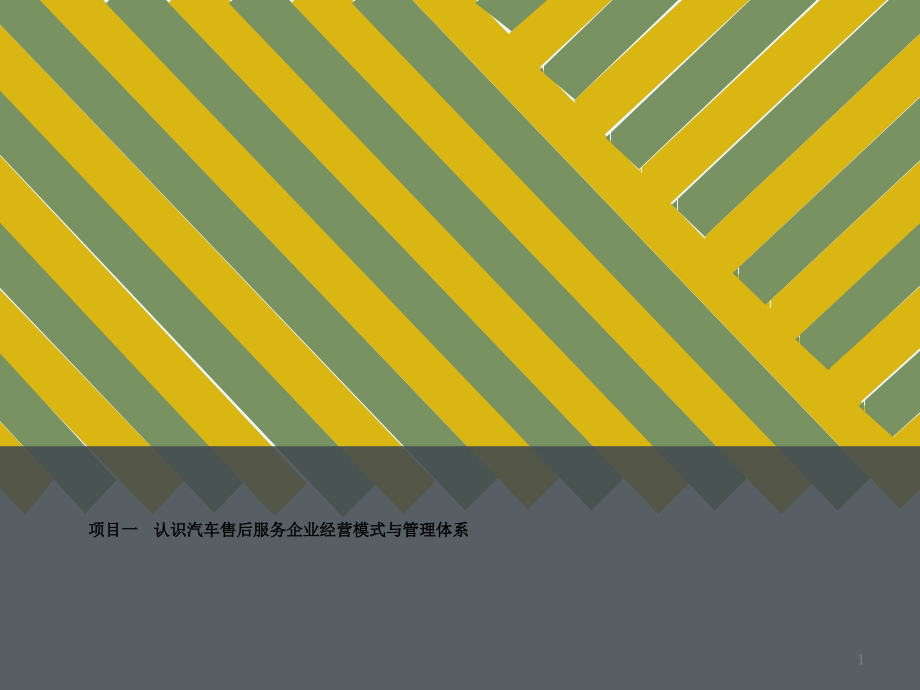 认识汽车售后服务企业经营模式与管理体系.ppt_第1页