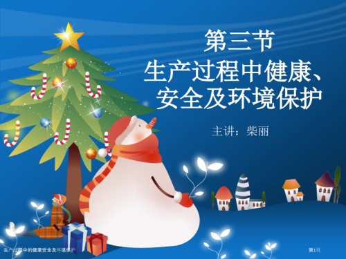 生产过程中的健康安全及环境保护.pptx