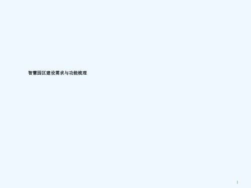 智慧园区建设需求及功能梳理.ppt
