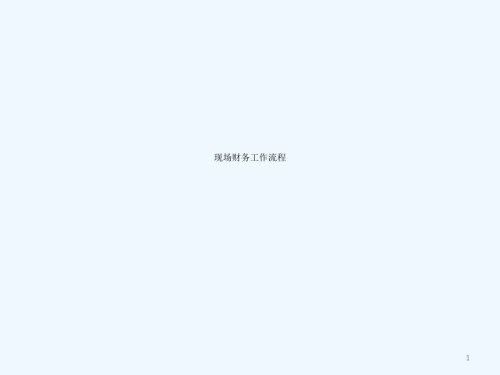 房地产现场出纳工作流程.ppt