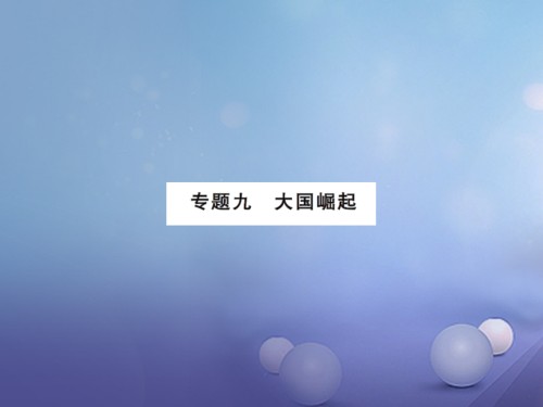 中考历史总复习第二篇专题突破九大国崛起.ppt