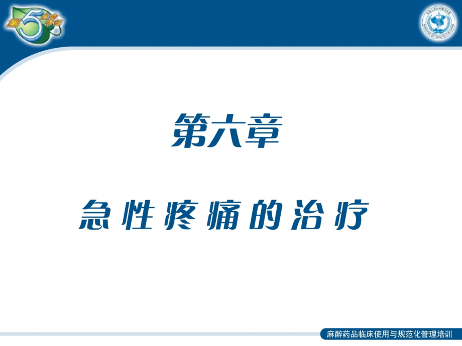 第六章-急性疼痛的治疗.ppt_第1页