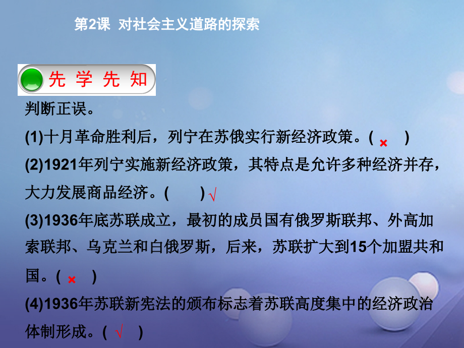 九年级历史下册第1单元第2课对社会主义道路的探索.ppt_第2页