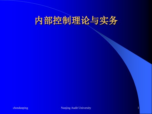 内部控制理论与实务.ppt