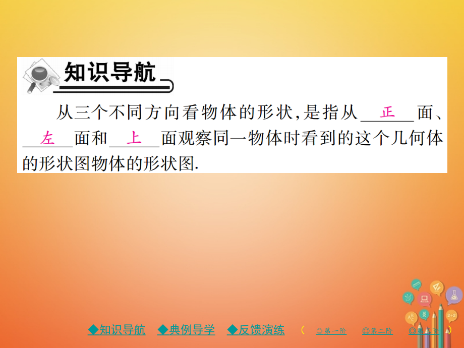 七年级数学上册第一章丰富的图形世界4从三个方向看物体的形状.ppt_第2页