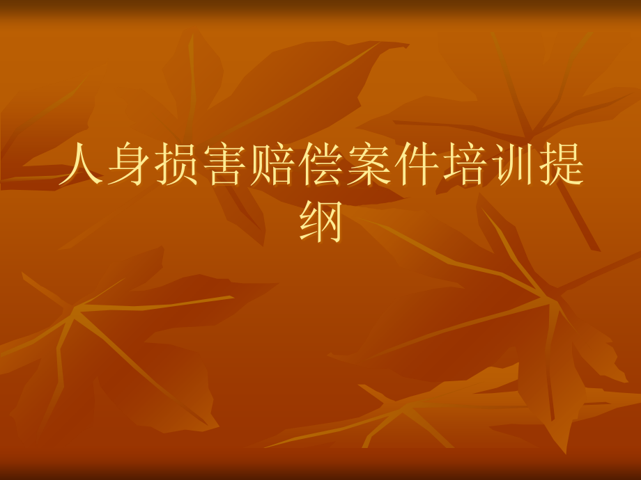 人身损害赔偿案件培训提纲.ppt_第2页