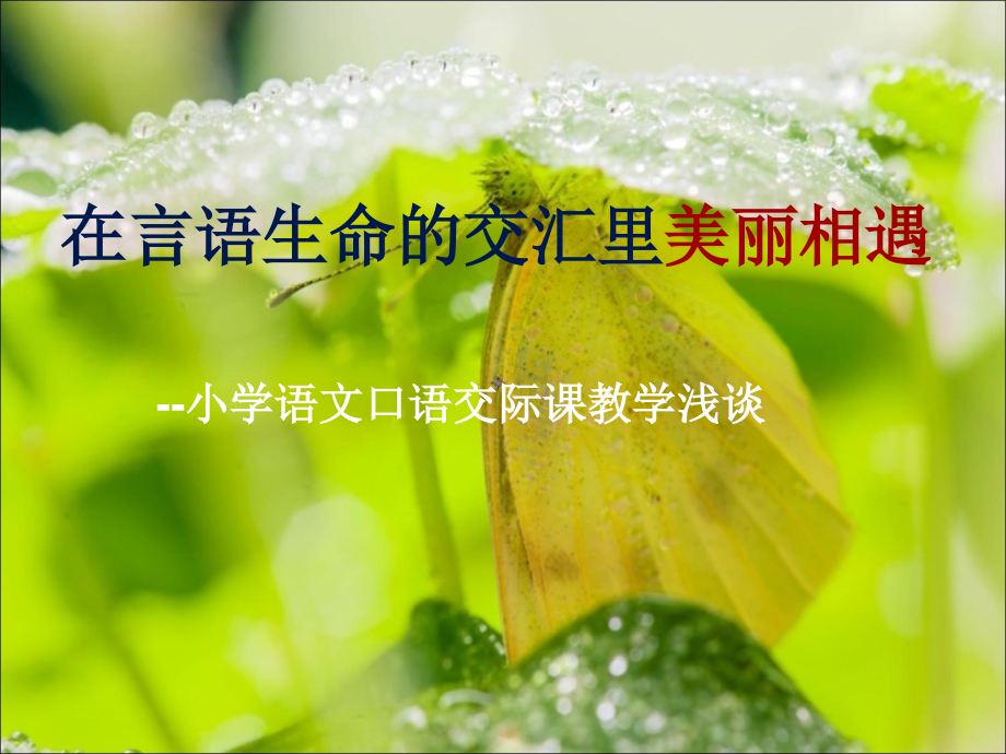口语交际讲座.ppt_第1页
