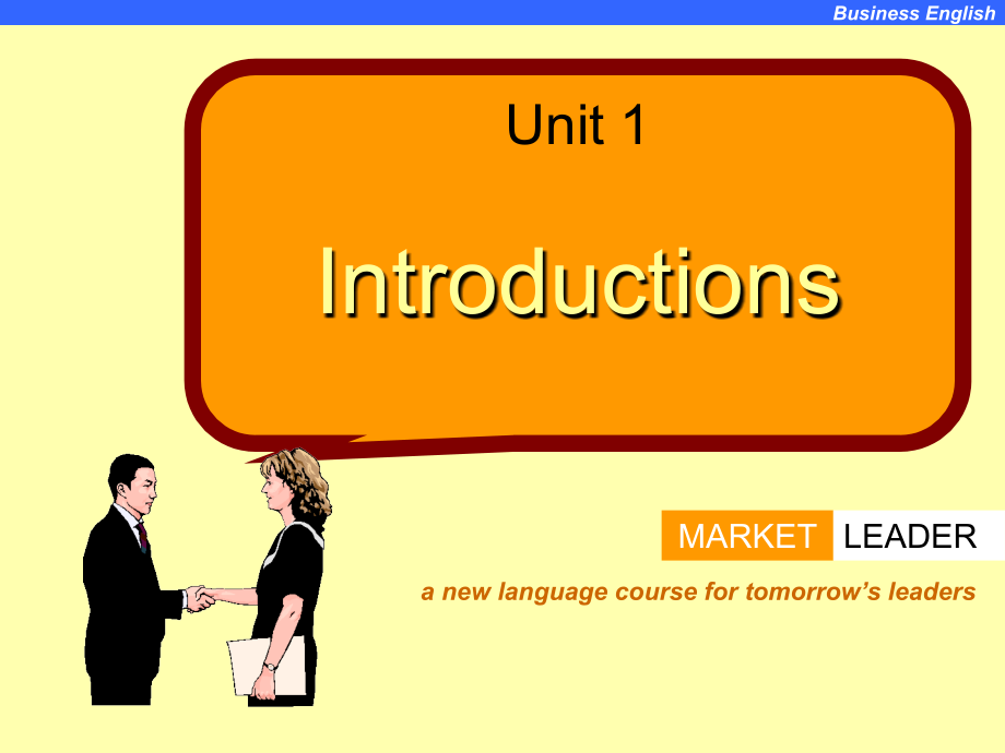体验商务英语综合教程1第二版-unit.ppt_第1页