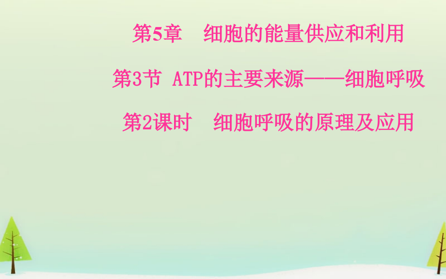 【金版学案】2015-2016高中生物-5.3.2ATP的主要来源-细胞呼吸课件-新人教版必修.ppt_第2页