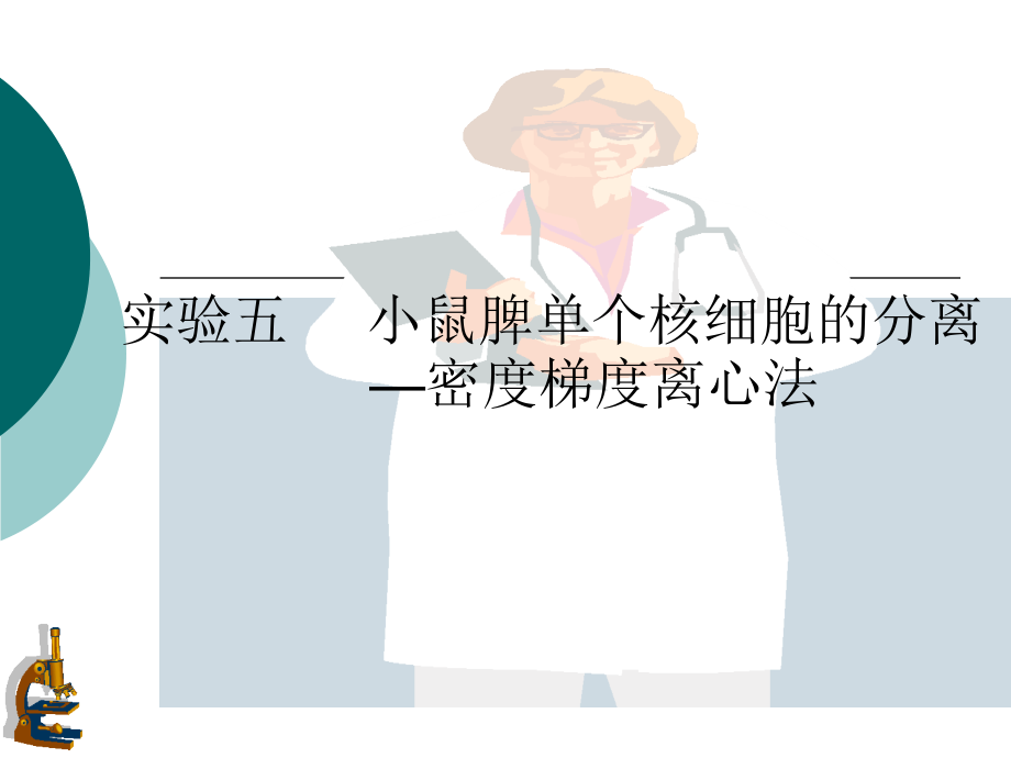 实验五-小鼠单个核细胞分离.ppt_第1页