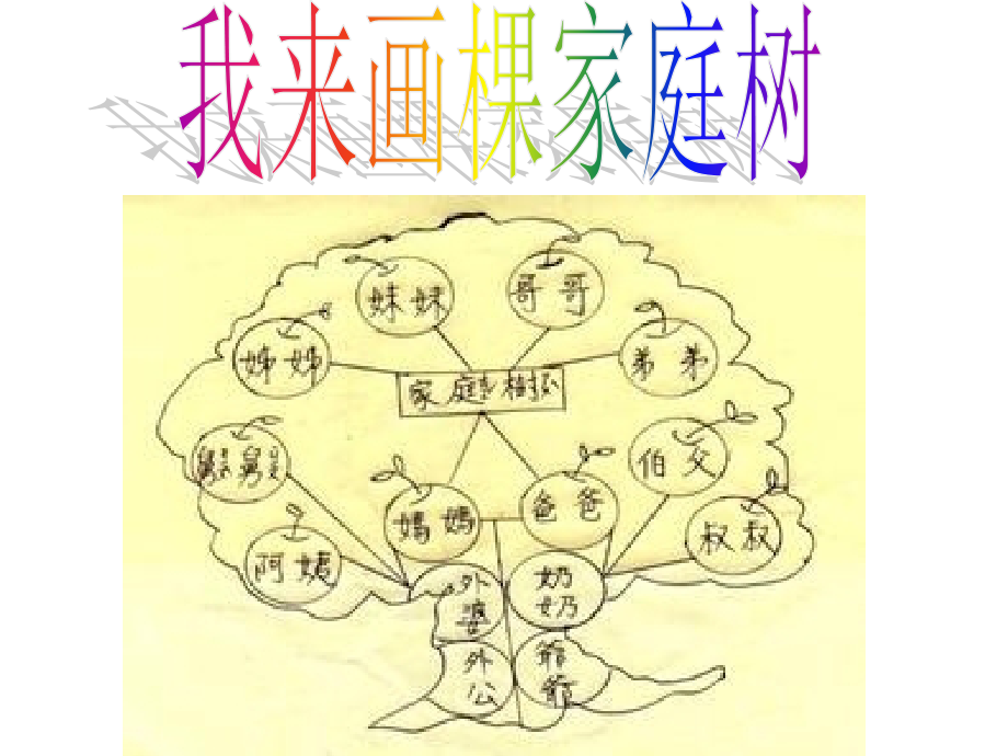 我来画棵家庭树三年级上思品课件.ppt_第1页
