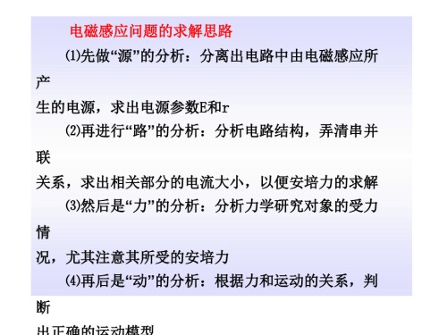 电磁感应中线框问题的求解思路.ppt