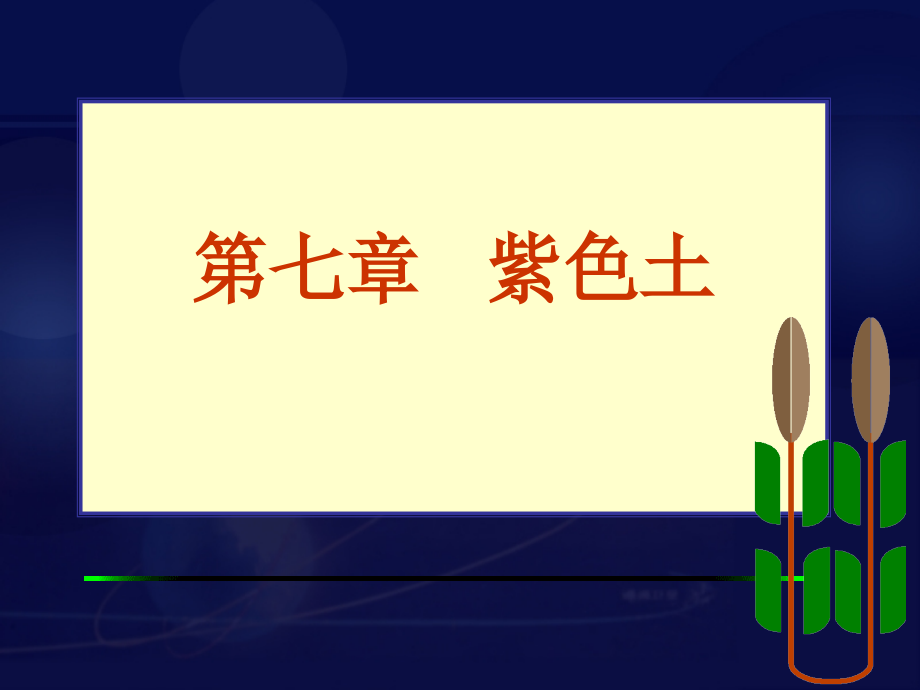 土壤学第七章---紫色土.ppt_第1页
