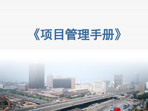 国有企业项目管理手册课件.ppt