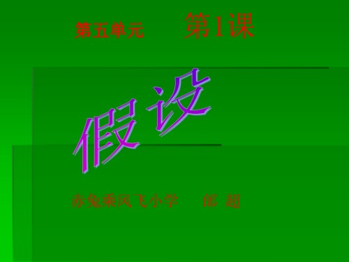 苏教版六年级科学上册《假设》.ppt