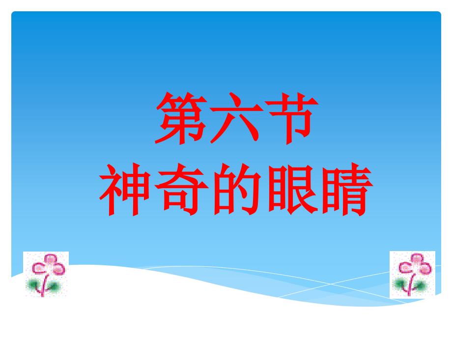 名校：第六节--神奇的眼睛.ppt_第1页