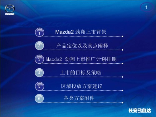 Mazda2劲翔上市推广经销商活动指导手册.ppt